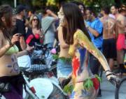 Girl from Greece World Naked Bike Ride