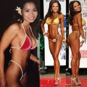 Fitness Competitor Noy Alexander before and after boltons