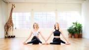 Gorgeous yoga instructor and dancer Chloe Kernaghan with best friend Krissy (VIC)