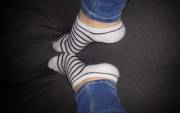 stripe ankle socks of girl OOOoo