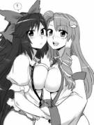 So I totally have a new favorite crack pairing. Utusho X Sanae~