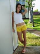 Yellow shorts