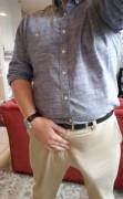 Wore these all day without realizing at first... definitely got some looks! Rate this bulge/reveal?