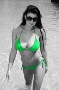 Lucy - Green Bikini