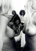 Jimi &amp; the boys enjoying the perks of being in a famous rock n' roll band
