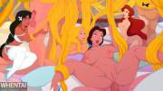 Disney Princesses Orgy