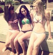 Three in bikinis