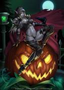 Sylvanas Windrunner's Halloween pinup [Felox08]