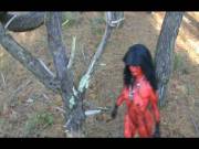 Demon Bodypaint in the Woods [Throughout]