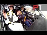 Rosanna Tennant in a rally car [starts at 0:50]