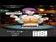 [willing] computer game where you play blackjack and if you win you eat the girl