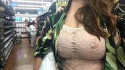sheer top in Walmart got me a little attention (f)