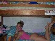 Junk in the trunk on the bottom bunk