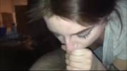 Swallowing cum for the first time