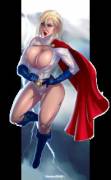 Power Girl Learned NEVER Fly In The Rain. [DC Comics.] 