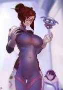 Mei trying out D.Va suit (instant ip) [Overwatch]