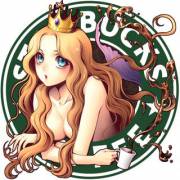Too much Wendy's, let's get some Starbucks in here! [Mascot]