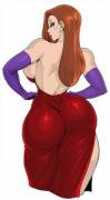 Jessica Rabbit being thick (Synecdoche) [Who Framed Roger Rabbit]