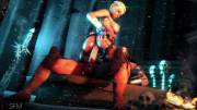 Cassie Cage riding Scorpion, (KTSFM) [Mortal Kombat X]