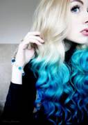 Blue Dip Dye