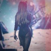 Ariana Grande Ass in Black