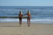 Blonde beach bums