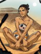 Naked Rey and BB8