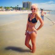 Blonde at the beach