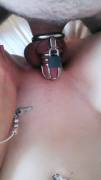Fucked and teased in chastity device