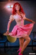 Latex ballerina (XPost from r/LifeIsBetterInPink)