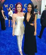 Caity Lotz &amp; Candice Patton at Wonder Woman premiere