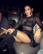 Ariel Winter in Beijing at a cigar bar