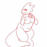 doodled alphys