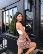 plaid skirt