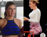 Alexandra Daddario And Scarlett Johansson Two of the best jiggles around