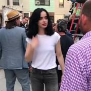 [Jessica Jones] Kristen Ritter slight pokies and punching.