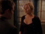 Sarah Chalke Unbuttons Her Top