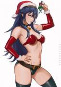 Lucina DEMANDS a kiss under the mistletoe this Christmas (Dandonfuga)