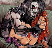 Lobo having his way with Starfire(RenX)[DC]