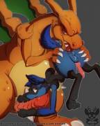 Lucario and Charizard [xNIROx]