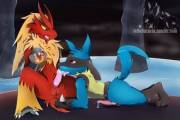 Lucario trying to earn his Mega Stone [Luxuria]