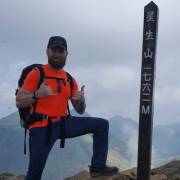 At the top of a mountain in Japan