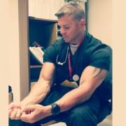 Flexing Doctor (X-Post /r/malebiceps)