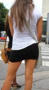 Short Skirt on the Street