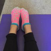 Pink Yoga socks reveal! Last day of white toes..what color should I do next?