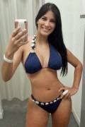 Navy blue bikini