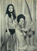 Badass Chicks - Reiko Ike and Christina Lindberg - 1973 movie Sex and Fury