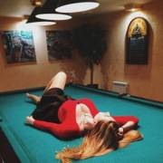 Sleeping On A Pool Table