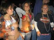 Drinking a Coors and flashing with friends