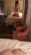 Filmed in the hotel window with a little ass jiggle (F30)(M30)